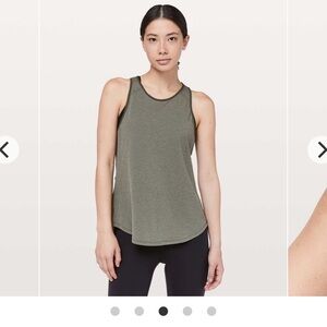 Lululemon Athletica Sage Green Tank Top